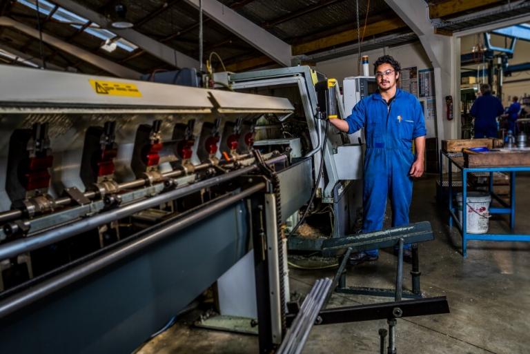CNC lathe at Taradale Production Engineering
